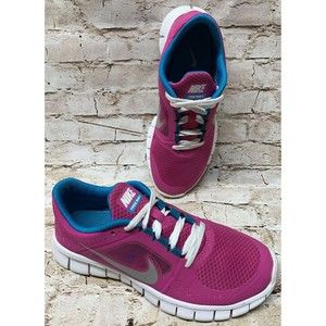 Nike Youth Free Run 3 Pink Athletic Sneaker MN# 512098-602 US Size 5Y Preowned
